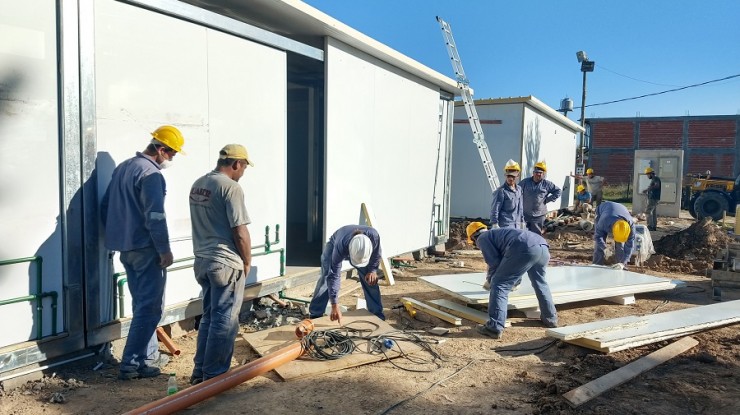 Continúan los avances en la obra del Hospital Modular